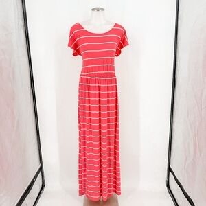 Charming Charlie Red and White Maxi Dress
